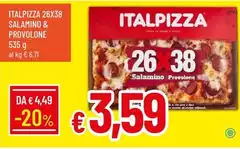 Italpizza - 26x38 Salamino & Provolone