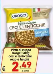 Orogel - Virtù Di Zuppa Ceci E Lenticchie Orogel - Virtù Di Zuppa Ceci E Lenticchie