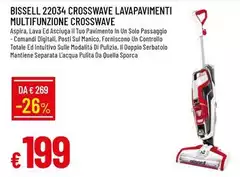 Bissell -  22034 Crosswave Lavapavimenti Multifunzione Crosswave