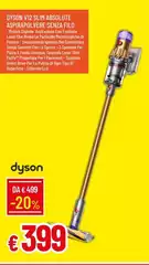 Dyson - V/2 Slim Assolute Aspirapolvere Senza Filo Dyson - V/2 Slim Assolute Aspirapolvere Senza Filo