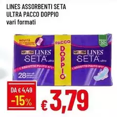 Lines -  Assorbenti Seta Ultra Pacco