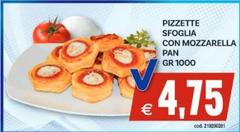 Pizzette Sfoglia Con Mozzarella Pan