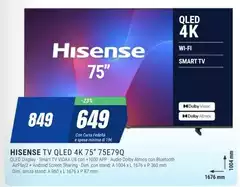 Hisense - Tv Qled 4k 75" 75E790 Hisense - Tv Qled 4k 75" 75E790