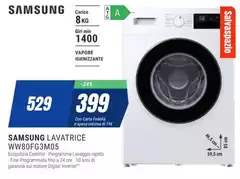 Samsung - Lavatrice WW80FG3M05