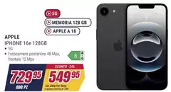 Apple - Iphone 16e 128gb Blu