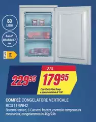 Bosch - Comfeè Congelatore Verticale Rcui 19wh2 Bosch - Comfeè Congelatore Verticale Rcui 19wh2