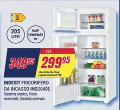 Indesit - Frigorifero Da Incasso Ind2040e