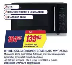 Whirlpool - Microonde Combinato Mwp253sb