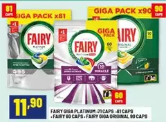 Fairy - Giga Platinum/71 Caps/  60 Caps/  Giga Original 90 Caps