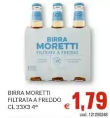 Moretti - Birra Filtrata A Freddo