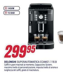 De Longhi - Superautomatica ECAM21.118.B De Longhi - Superautomatica ECAM21.118.B