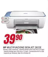 HP - Multifunzione Deskjet 2822E
