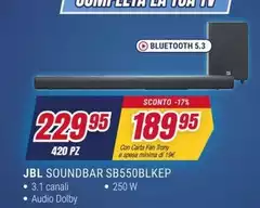 Jbl - Soundbar Sb550blkep Jbl - Soundbar Sb550blkep