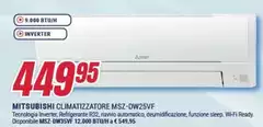 Mitsubishi - Climatizzatore Msz-dw25vf