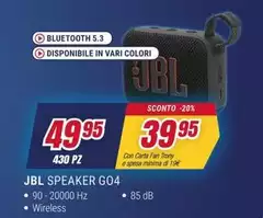 Jbl - Speaker GO4 Jbl - Speaker GO4