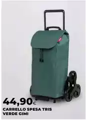 Gimi - Carrello Spesa Tris Verde