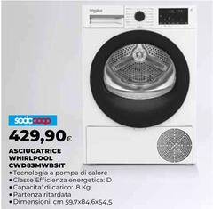 Whirlpool - Asciugatrice CWD 83MWBSIT