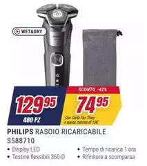 Philips - Rasoio Ricaricabile S588710 Philips - Rasoio Ricaricabile S588710