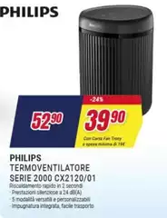 Philips - Termoventilatore Serie 2000 CX2120/01 Philips - Termoventilatore Serie 2000 CX2120/01