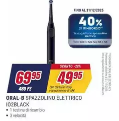 Oral b - Spazzolino Elettrico IO2BLACK