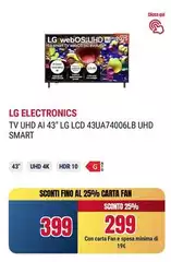 LG - Tv Uhd Ai 43" Lg 43ua74006lb Uhd Smart