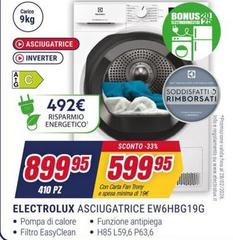 Electrolux - Asciugatrice EW6HBG19G