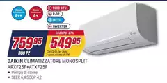 Daikin - Climatizzatore Monosplit ATXF25F+ATXF25F