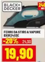 Black & Decker - Ferro Da Stiro A Vapore BXIR2403E