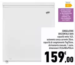 Daya - Congelatore Orziontale Daya - Congelatore Orziontale