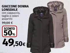 Lonsdale - Giaccone Donna
