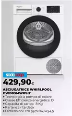 Whirlpool - Asciugatrice CWD83WWBSIIT