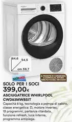 Whirlpool - Asciugatrice CWD83MWBSTIT