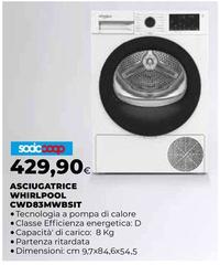 Whirlpool - Asciugatrice CWD83WWBsit