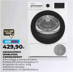 Whirlpool - Asciugatrice CWD 83MWBSIT