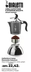 Bialetti - Caffettiera 2 Tazze Flammetella Induzione Bialetti - Caffettiera 2 Tazze Flammetella Induzione