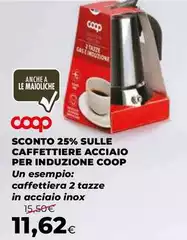 Maioliche - Sconto 25% Sulle Caffettiere Acciaio Per Induzione Maioliche - Sconto 25% Sulle Caffettiere Acciaio Per Induzione