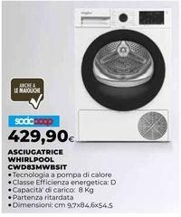 Whirlpool - Asciugatrice CWD83MWBSIIT