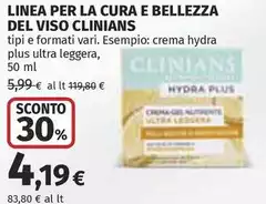 Clinians - Linea Per La Cura E Bellezza Del Viso Clinians - Linea Per La Cura E Bellezza Del Viso