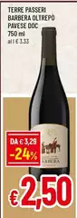 Terre passeri - Barbera Oltrepò Pavese DOC