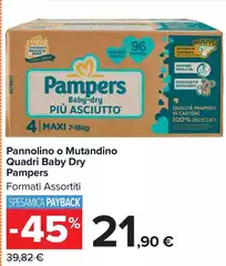 Pampers - Pannolino O Mutandino Quadri Baby Dry Pampers - Pannolino O Mutandino Quadri Baby Dry