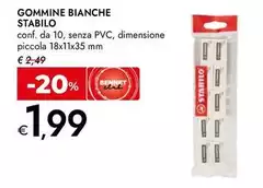 Stabilo - Gommine Bianche Stabilo - Gommine Bianche