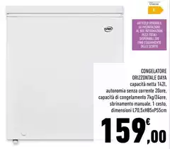 Daya - Congelatore Orziontale Daya - Congelatore Orziontale