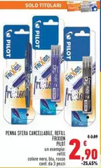Pilot - Penna Sfera Cancellabile, Refill Frixion Pilot - Penna Sfera Cancellabile, Refill Frixion