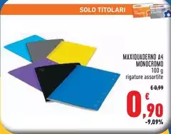 Monocromo - Maxiquaderno A4 Monocromo - Maxiquaderno A4