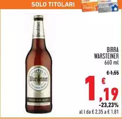 Warsteiner - Birra