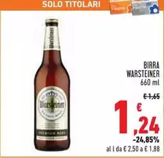 Warsteiner - Birra