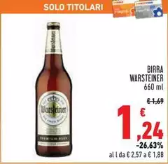 Warsteiner - Birra