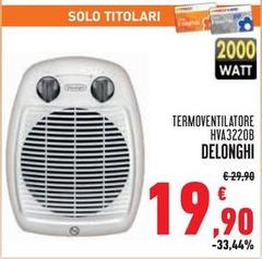 De Longhi - Termoventilatore HVA3220B De Longhi - Termoventilatore HVA3220B