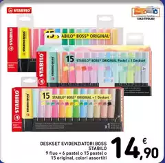 Stabilo - Deskset Evidenziatori Boss