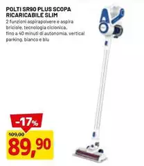 Polti - Sr90 Plus Scopa Ricaricabile Slim